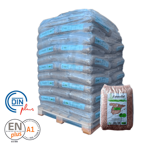Burpellet -3 Palets de 216 Sacos certificado Enplus 15 kg
